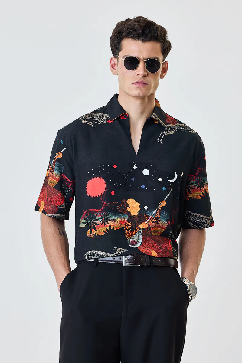 SNITCH x BISMIL Music In The Air Resort Shirt